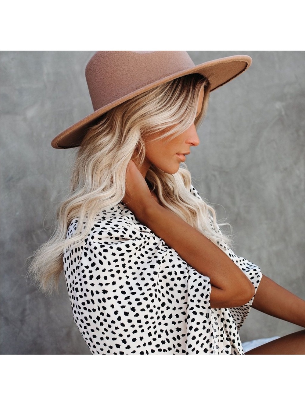 VICI Wide Brim Tan Hat